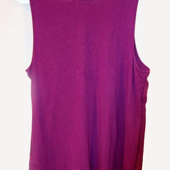 Elle Wine Colored Ruffle Front Blouse - Picture 4 of 5